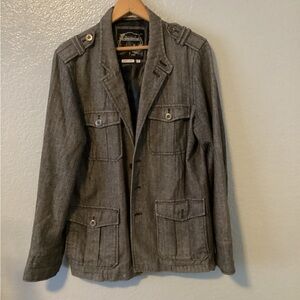 Black Label Charcoal Military Jacket